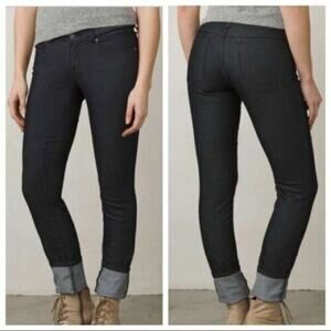 Prana Womens Kara Organic Cotton Jeans Size 4/27 Tapered Leg Slim Fit Stretch